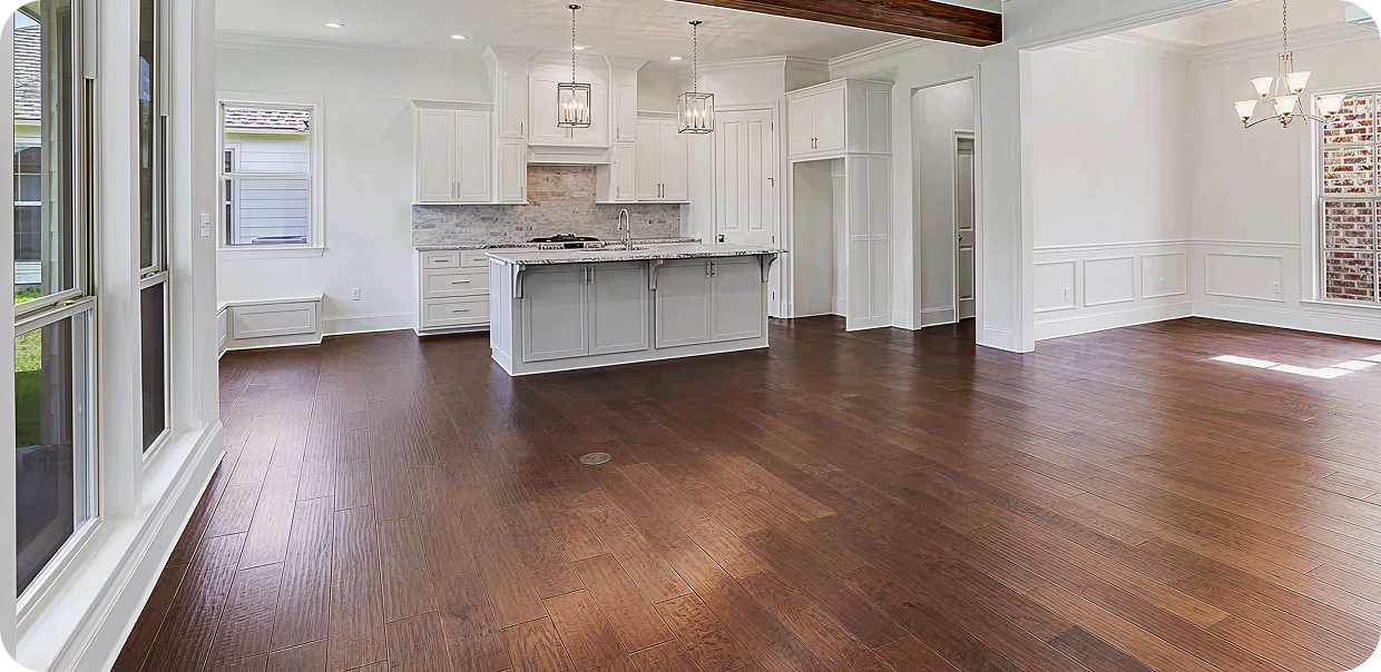 Modern kitchen with large island